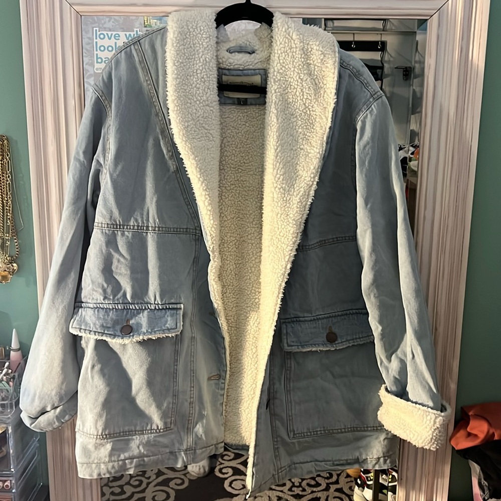 Sherpa Lined Denim Jacket